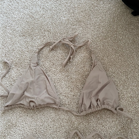 Beige Triangle Bikini Set - Picture 4 of 6